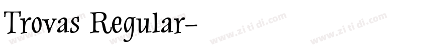 Trovas Regular字体转换